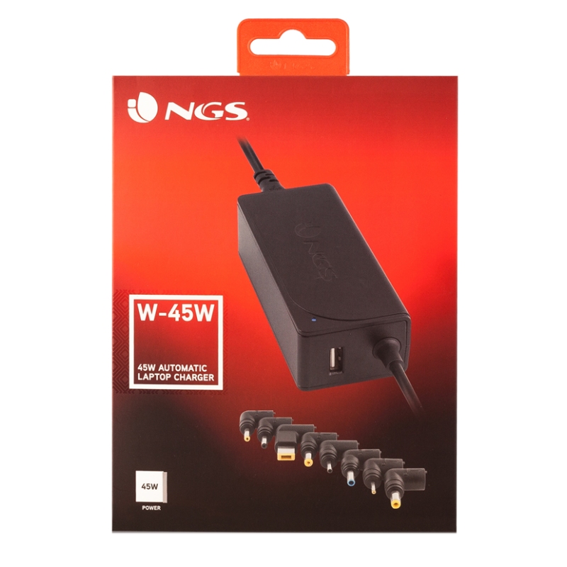 Infortisa Image 1 - NGS  CARGADOR PARA PORTATIL 45W