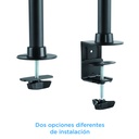 Infortisa Image 3 - Tooq DB1327TN-B Soporte Monitor Mesa 3Brazos 13-27