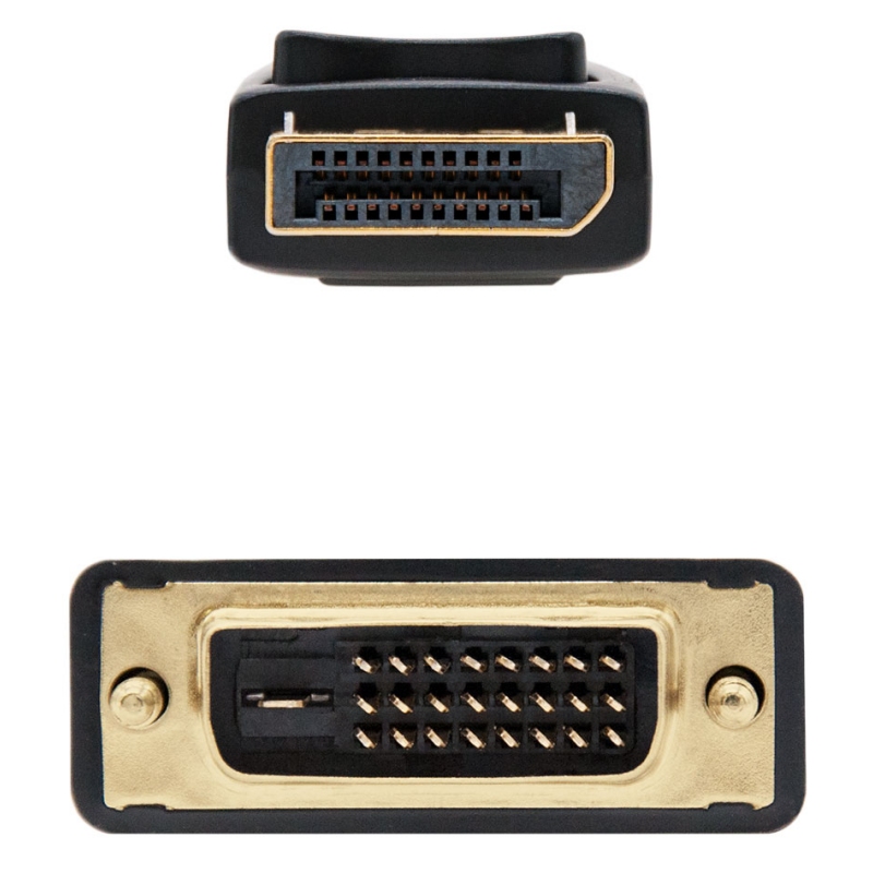 Infortisa Image 1 - Nanocable Cable Conversor DP a DVI  2 M Negro