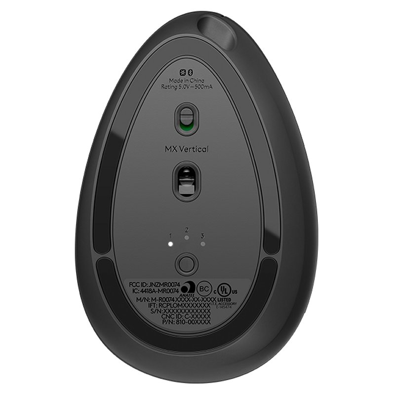 Infortisa Image 1 - Logitech MX Vertical Ratón ergonómico Negro