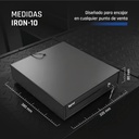 Infortisa Image 4 - iggual Cajón Portamonedas IRON-10 38cm 4+6 negro