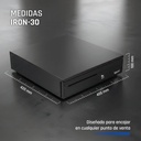 Infortisa Image 5 - iggual Cajón Portamonedas IRON-30 42cm 5+5 negro