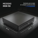 Infortisa Image 4 - iggual Cajón Portamonedas IRON-50 42cm 5+8 negro