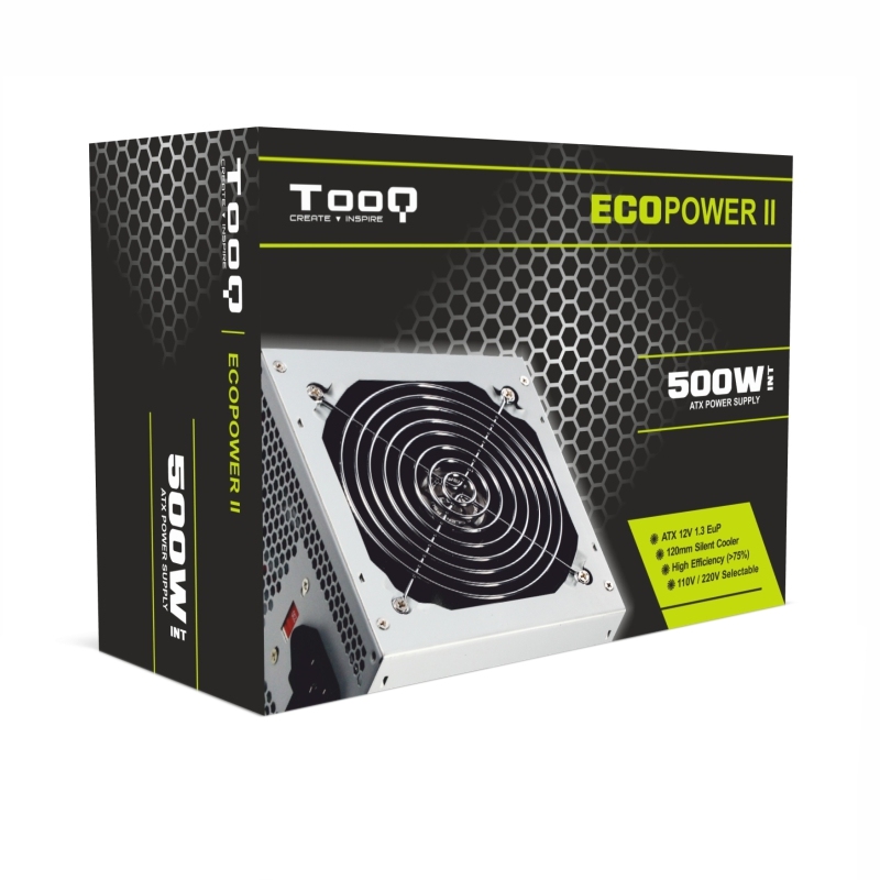 Infortisa Image 2 - Tooq Fuente Alim. Bitensión TQEP-500S-INT 500W