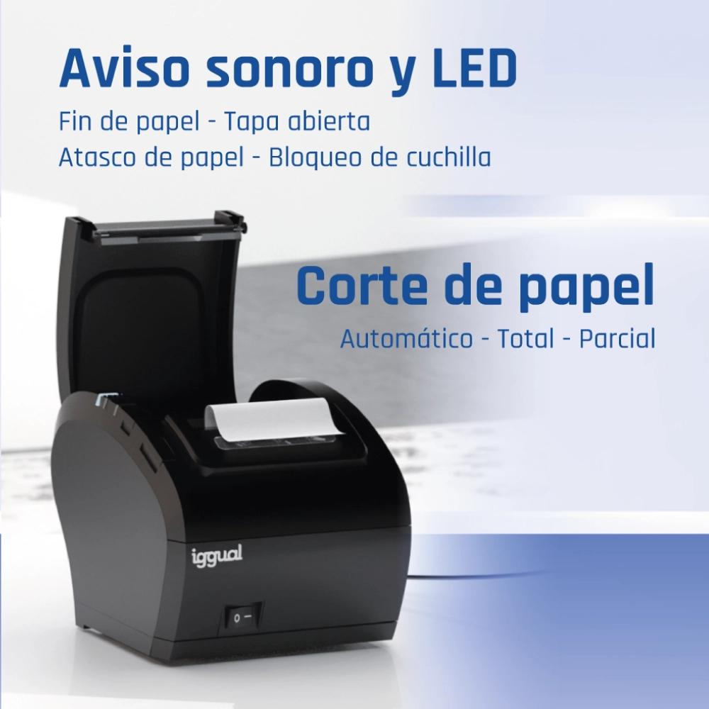 Infortisa Image 5 - iggual Impresora Térmica TP8002 USB+RS232+Ethernet