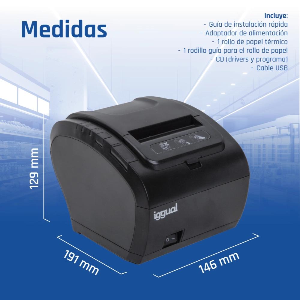 Infortisa Image 7 - iggual Impresora Térmica TP8002 USB+RS232+Ethernet