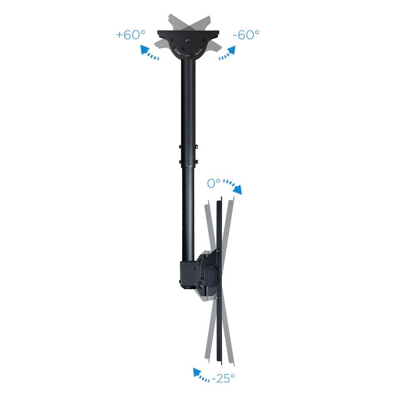 Infortisa Image 3 - Tooq LPCE1170TSLI-B Soporte techo TV 37"-70" Negro