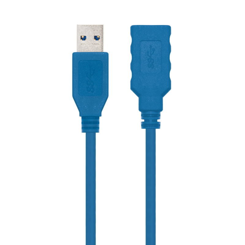 Infortisa Image 1 - Nanocable Cable USB 3.0, A/M-A/H, Azul, 1 m
