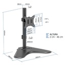 Infortisa Image 3 - iggual SSM01 Soporte sobremesa 1 monitor 13"-32"
