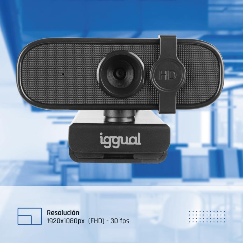 Infortisa Image 1 - iggual Webcam USB FHD 1080p WC1080 Quick View