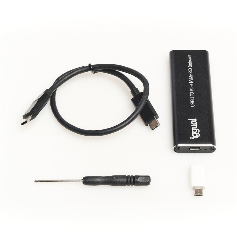 Infortisa Image 2 - iggual Caja externa USB-C 3.1 SSD M.2 NVMe y SATA