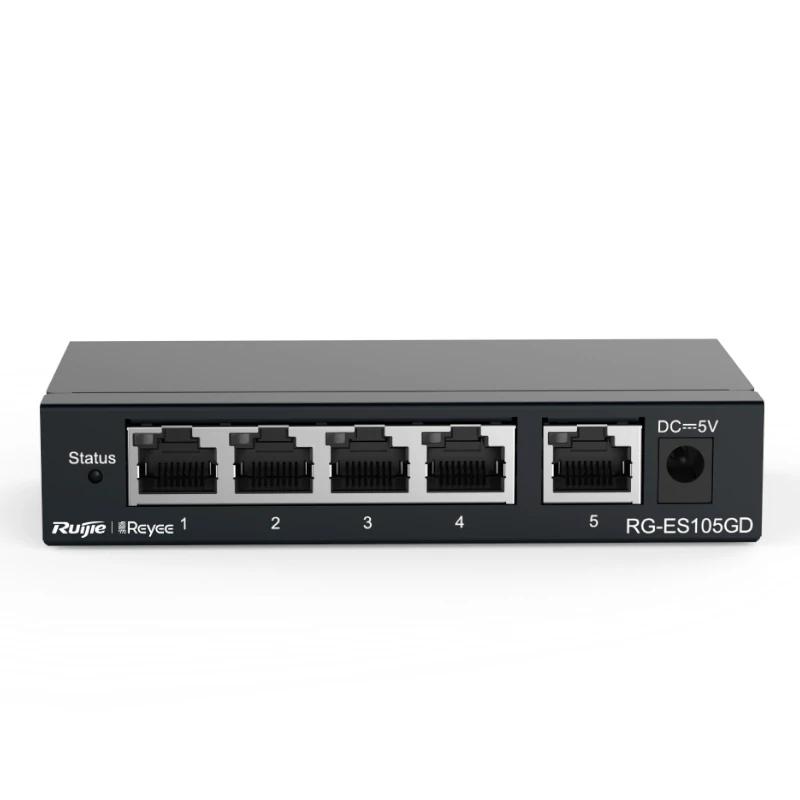 Infortisa Image 3 - Reyee Unmanaged Switch 5xGb RJ45 Steel Case