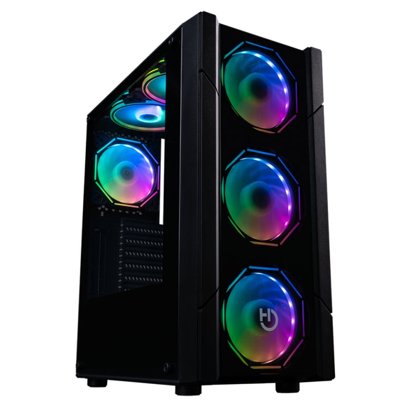 Infortisa Image 1 - Hiditec Semitorre V30 PRO ARGB CRISTAL TEMPLADO