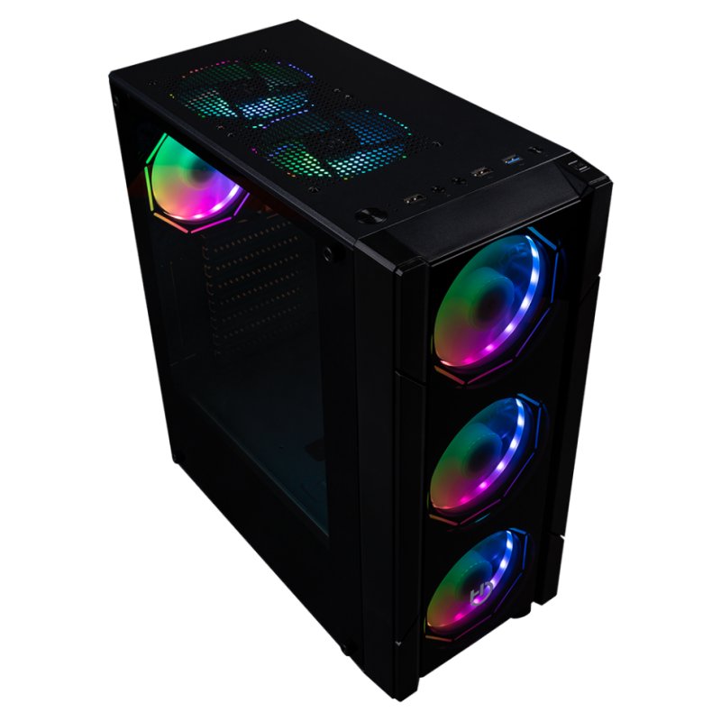 Infortisa Image 2 - Hiditec Semitorre V30 PRO ARGB CRISTAL TEMPLADO