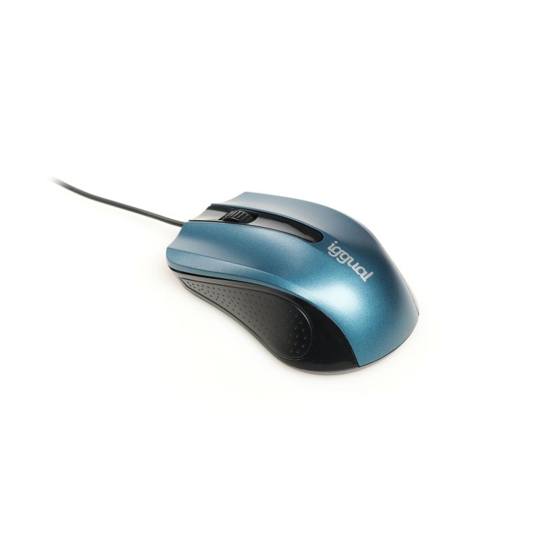 Infortisa Image 2 - iggual Ratón óptico COM-ERGONOMIC-RL-800DPI azul