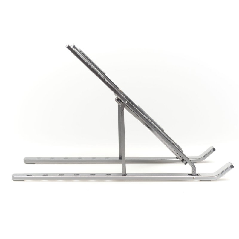 Infortisa Image 1 - iggual Soporte elevador plegable portátil 17" gris