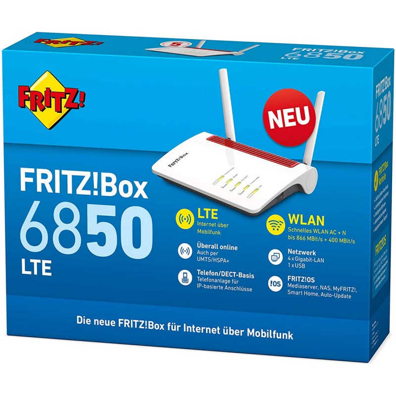 Infortisa Image 3 - FRITZ! Box6850 LTE Router 5G WiFi Dual Mesh