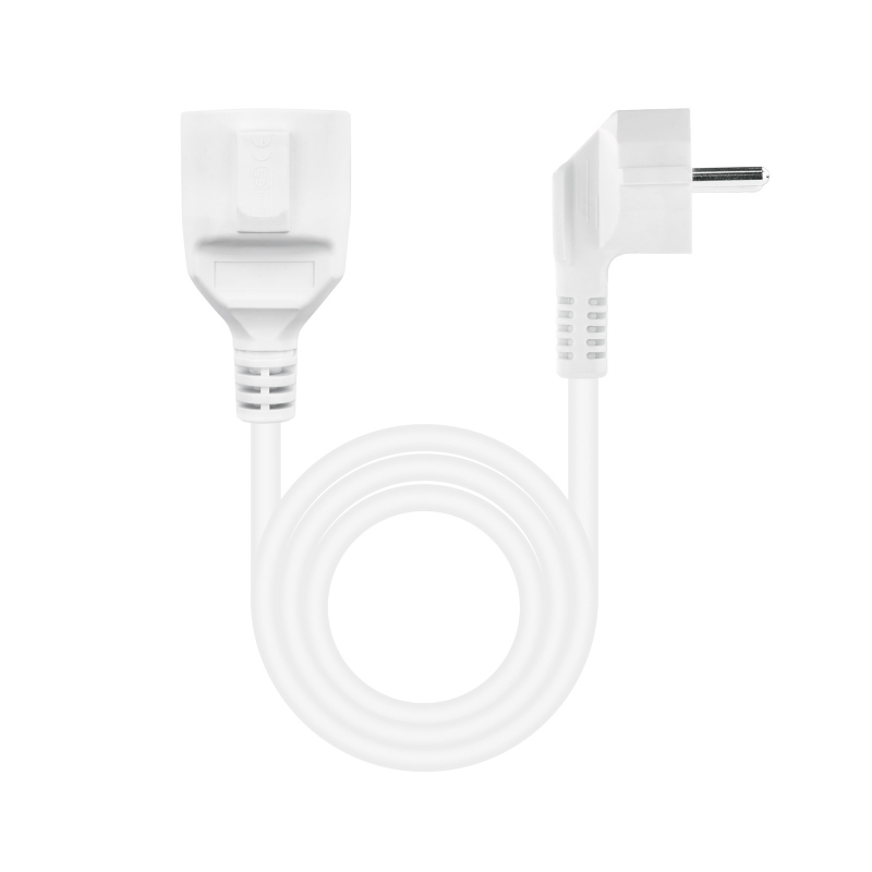 Infortisa Image 1 - Nanocable Cable Alim. Alargador schuko blanco 2 M