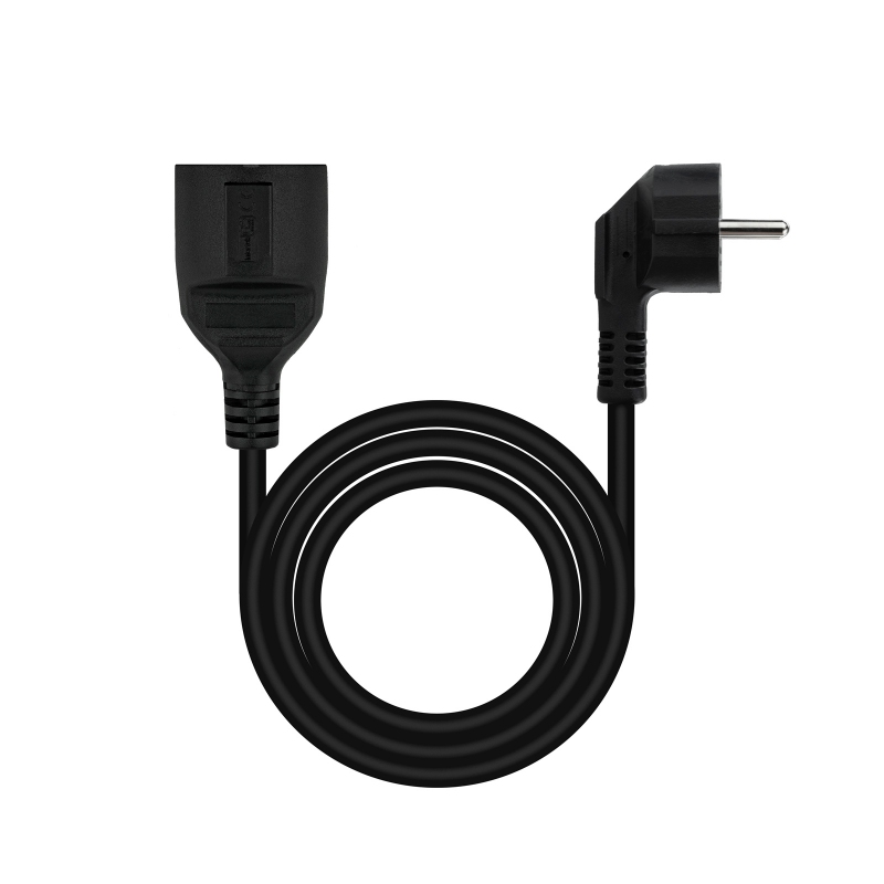 Infortisa Image 1 - Nanocable Cable Alim. Alargador schuko negro 3 M