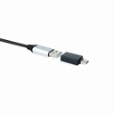 Infortisa Image 3 - Nanocable Adaptador USB-C/M a USB3,1/H Aluminio