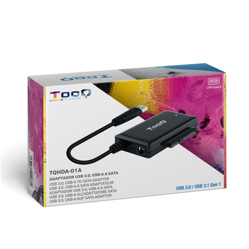 Infortisa Image 1 - Tooq Adaptador USB 3.0 para discos 2,5"/3,5"