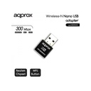 Infortisa Image 1 - approx APPUSB300NAV2 Tarjeta Red WiFi N300 Nano US