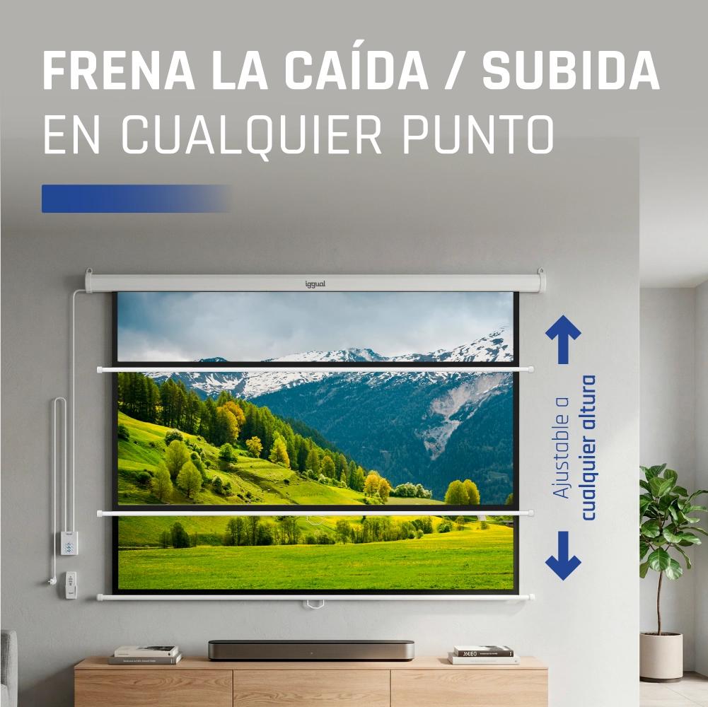Infortisa Image 4 - iggual Pantalla eléctrica 1:1 112" 200x200 cm