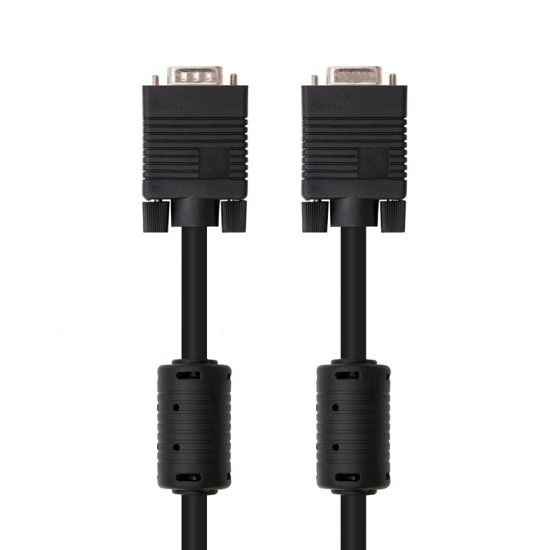 Infortisa Image 1 - Nanocable Cable VGA con ferrita M-H, negro, 1.8m