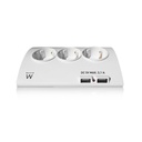 Infortisa Image 3 - EWENT EW3935 Regleta 5 Schuko + 2 usb 2.1A