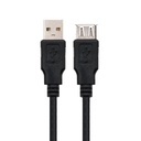 Infortisa Image 1 - Nanocable Cable USB 2.0 Tipo-A M/H P Negro 1m