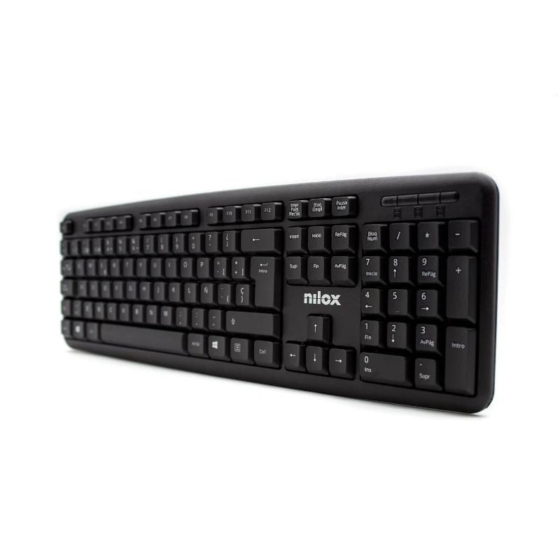 Infortisa Image 1 - Nilox Teclado Compacto NXKBE000002 Usb Negro