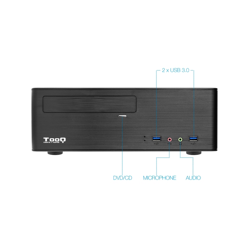 Infortisa Image 2 - Tooq Caja Micro ATX/ITX TQC-3006DU3C 500W USB3.0
