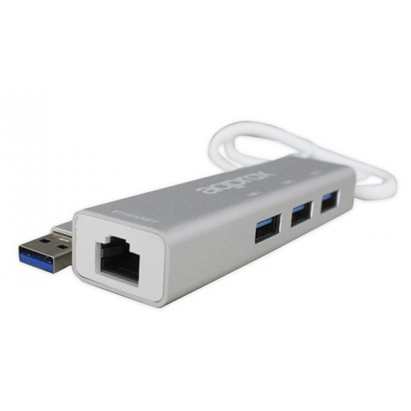 Infortisa Image 1 - approx APPC07GHUB Adaptador USB 3.0 Gigabit + HUB