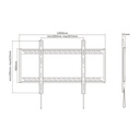 Infortisa Image 1 - Tooq LP41130F-B Soporte Pared  fijo 60-100"  130Kg