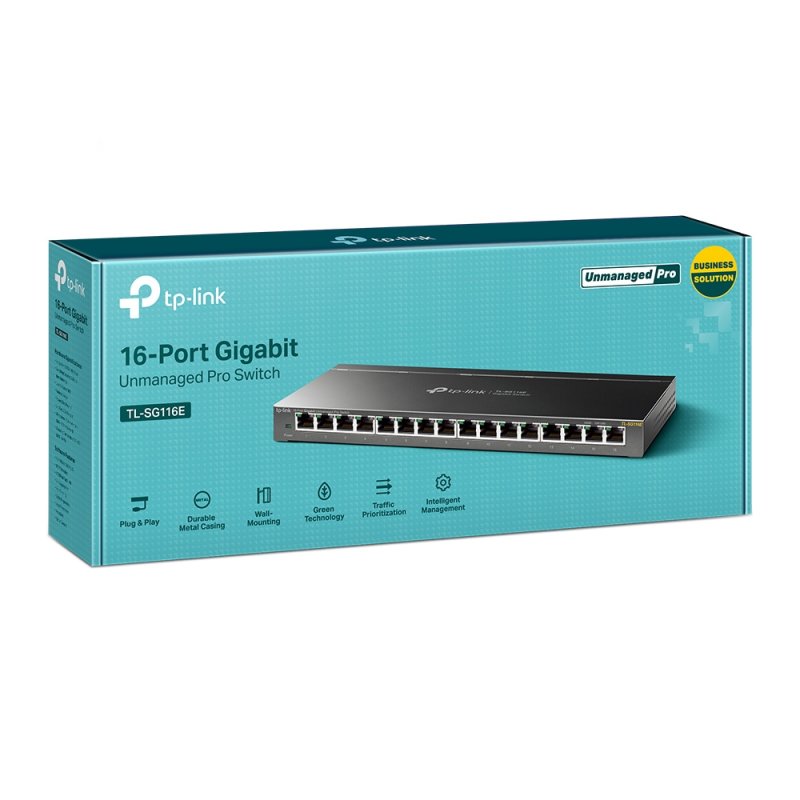 Infortisa Image 2 - TP-LINK TL-SG116E Switch 16xGB Metal