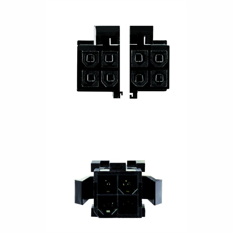 Infortisa Image 1 - Nanocable Cable Alimentación 4PIN/H-4+4PIN/M, 15 c