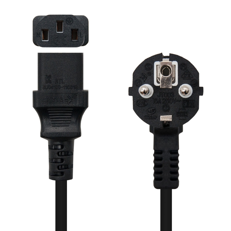 Infortisa Image 1 - Nanocable Cable Alimentación CPU CEE7/M-C13/H 1.5M