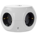 Infortisa Image 2 - Ewent EW3939 REGLETA CUBO 3 TOMAS/3 USB BLANCO
