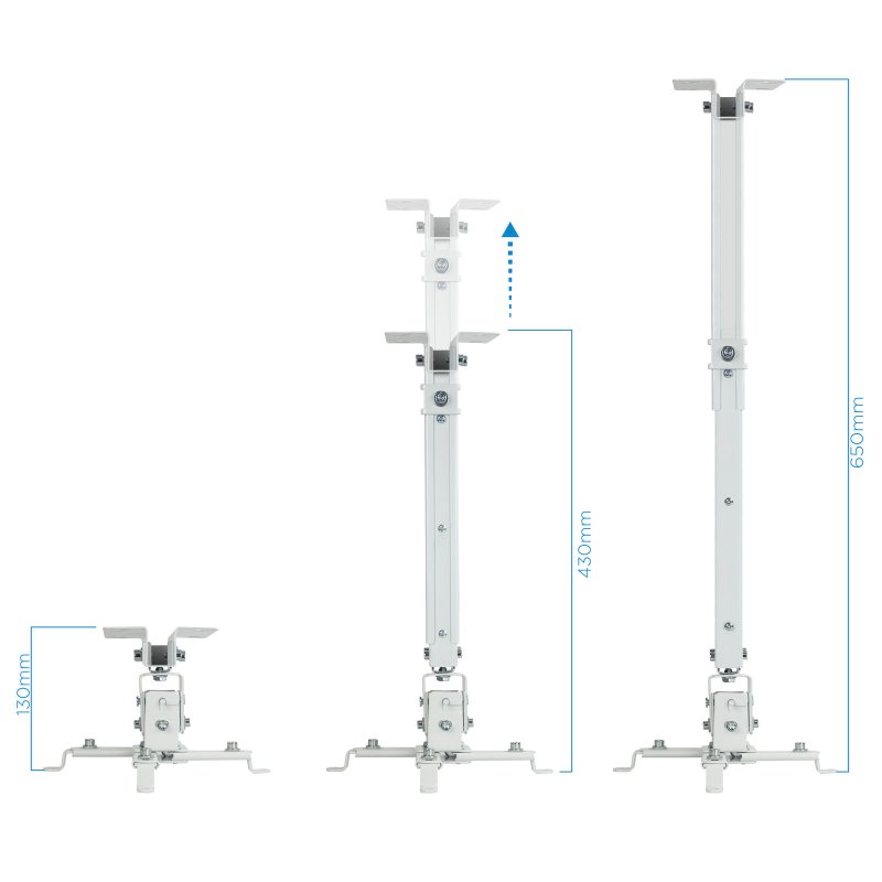 Infortisa Image 1 - Tooq PJ2012T-W Soporte Proyector Techo Blanco
