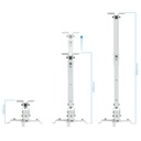 Infortisa Image 1 - Tooq PJ2012T-W Soporte Proyector Techo Blanco