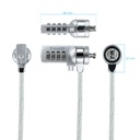Infortisa Image 1 - Tooq Cable Seguridad combinación para portátiles 1