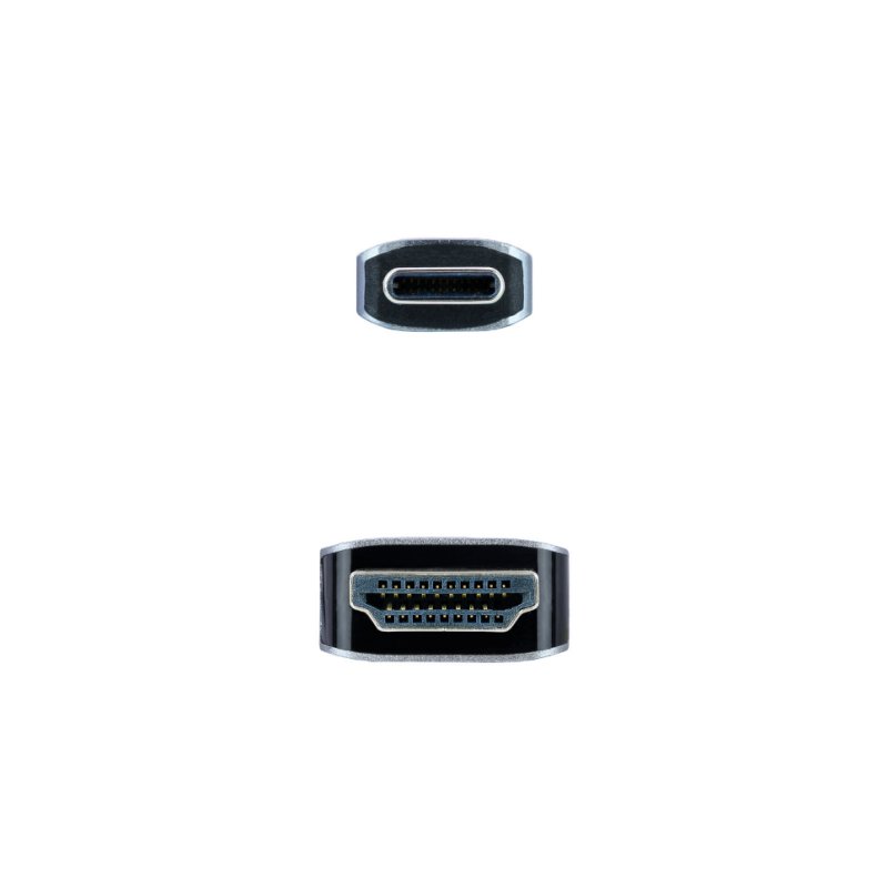 Infortisa Image 2 - Nanocable Cable Conversor USB-C/M a HDMI/M 1.8 M
