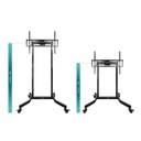 Infortisa Image 3 - Tooq Soporte suelo ruedas eléctrico Lux 55"-100"