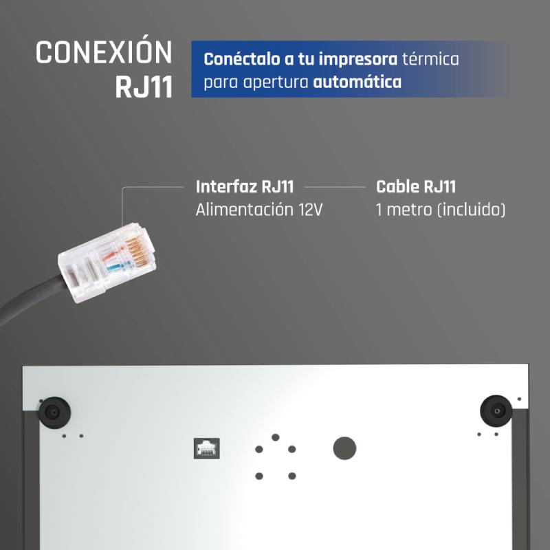 Infortisa Image 6 - iggual Cajón Portamonedas IRON-15 37cm 4+8 negro