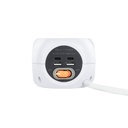 Infortisa Image 2 - Nanocable Base de enchufes con 4 USB Blanco