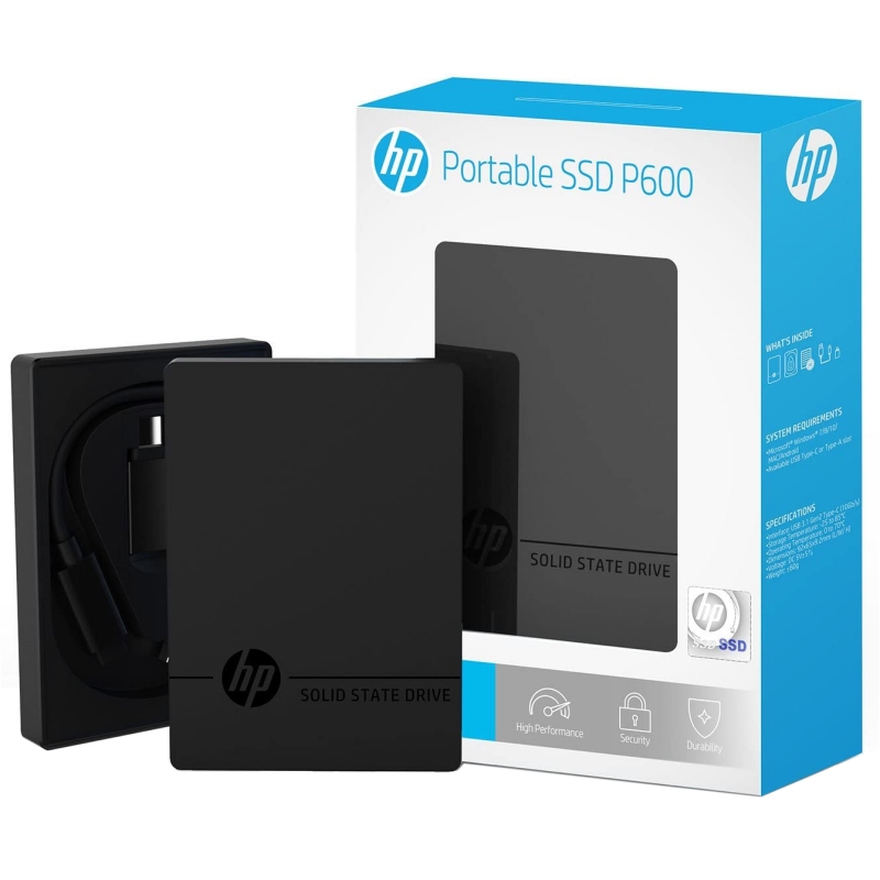 Infortisa Image 2 - HP SSD EXTERNO P600 500Gb USB-C 3.1 Black