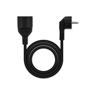 Infortisa Image 1 - Nanocable Cable Alim. Alargador schuko negro 2 M
