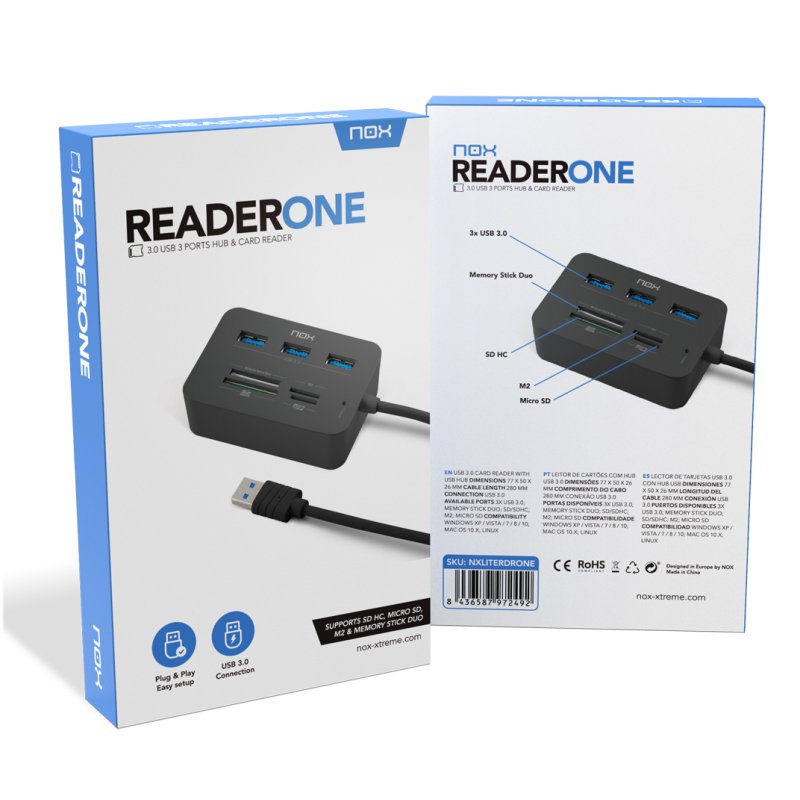Infortisa Image 1 - NOX Lector de tarjetas USB
