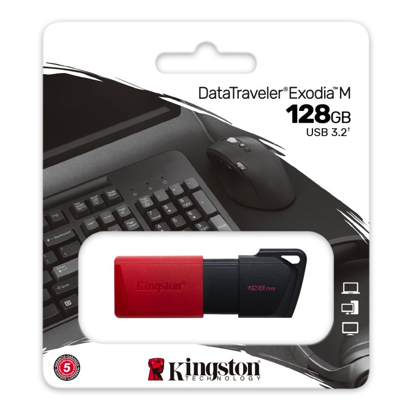 Infortisa Image 1 - Kingston DataTraveler DTXM 128GB USB 3.2 Gen1 Rojo