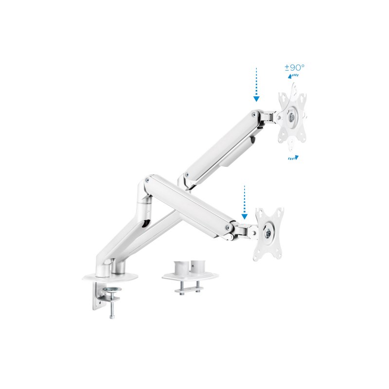 Infortisa Image 1 - Tooq DB4132TNR-W Soport.mesa 2 monitor/tv 17-32" B